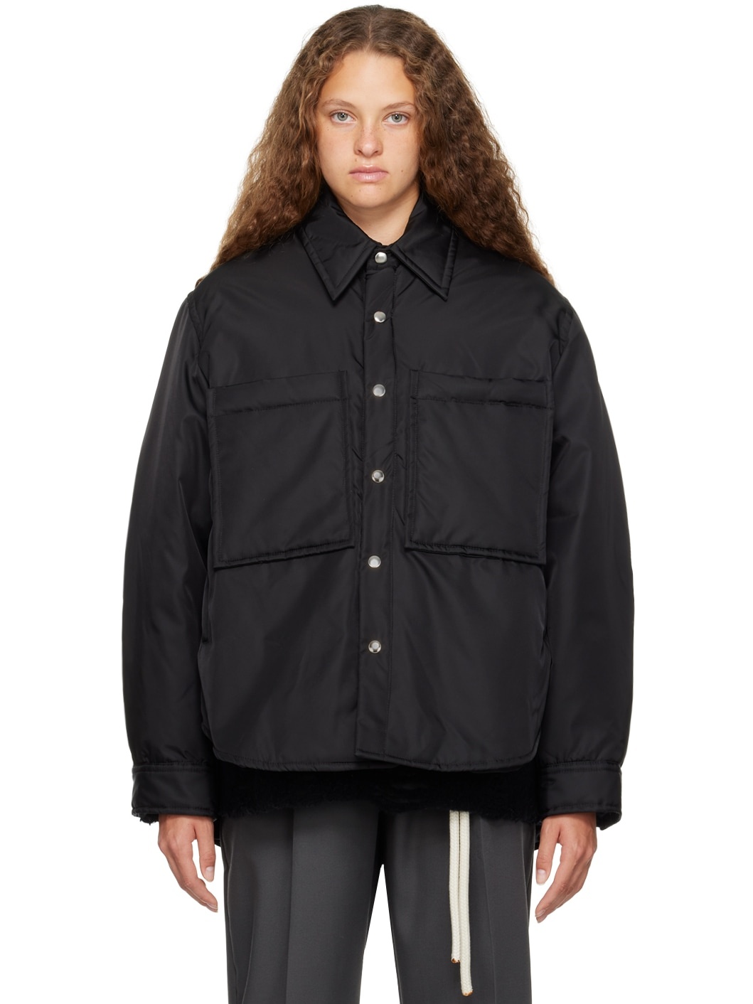 Black Cocoon Jacket - 1