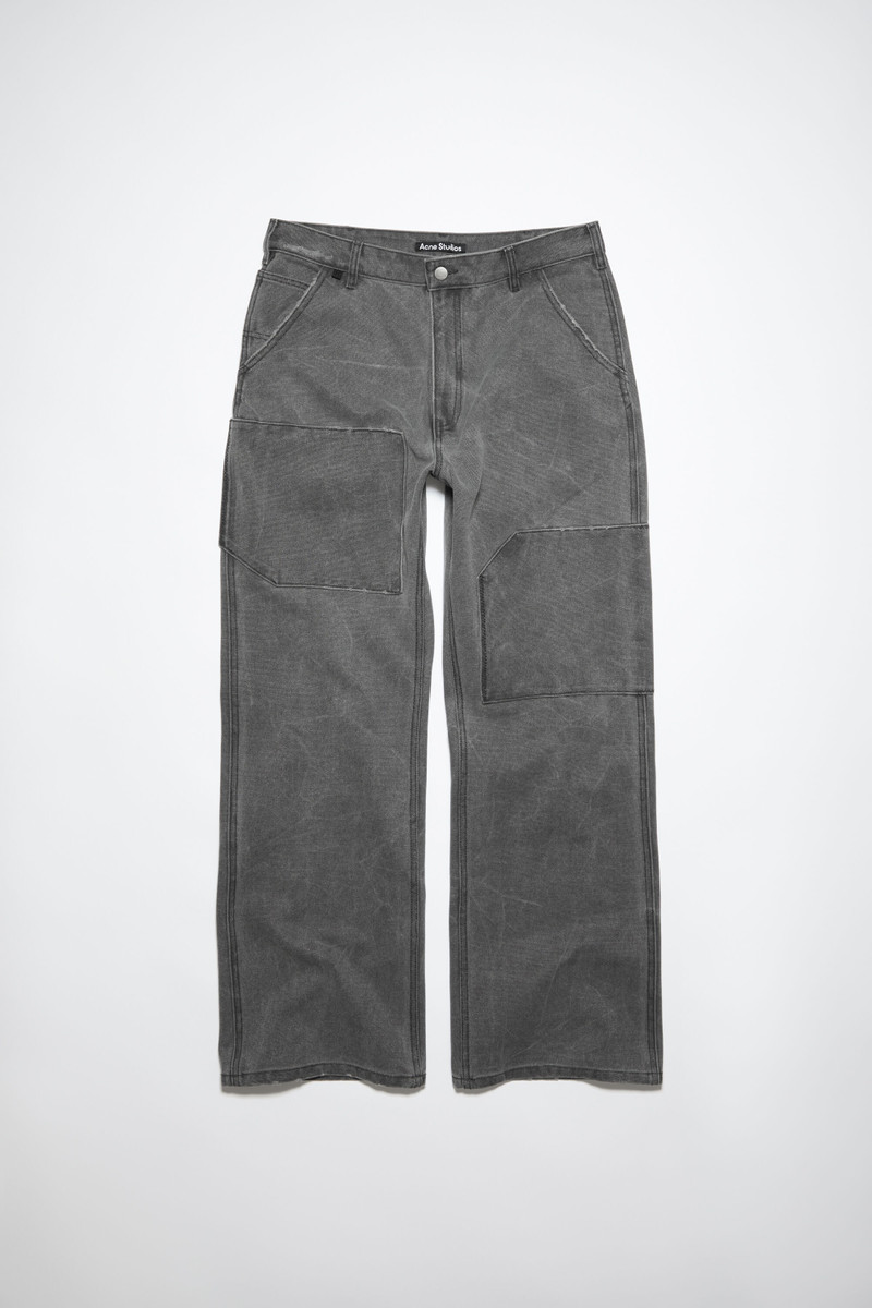 Patch canvas trousers - Carbon grey 1