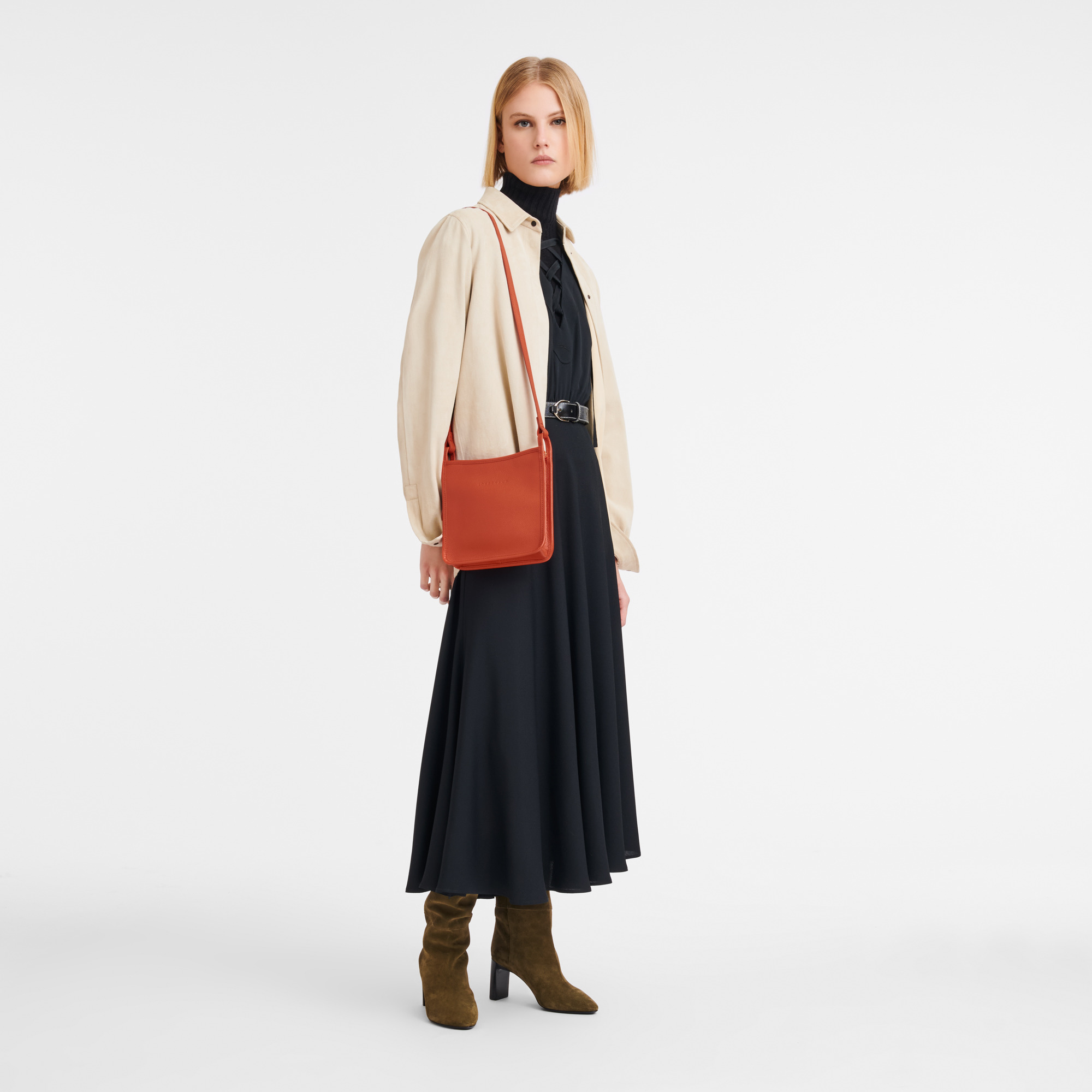 Le Foulonné S Crossbody bag Paprika - Leather 2
