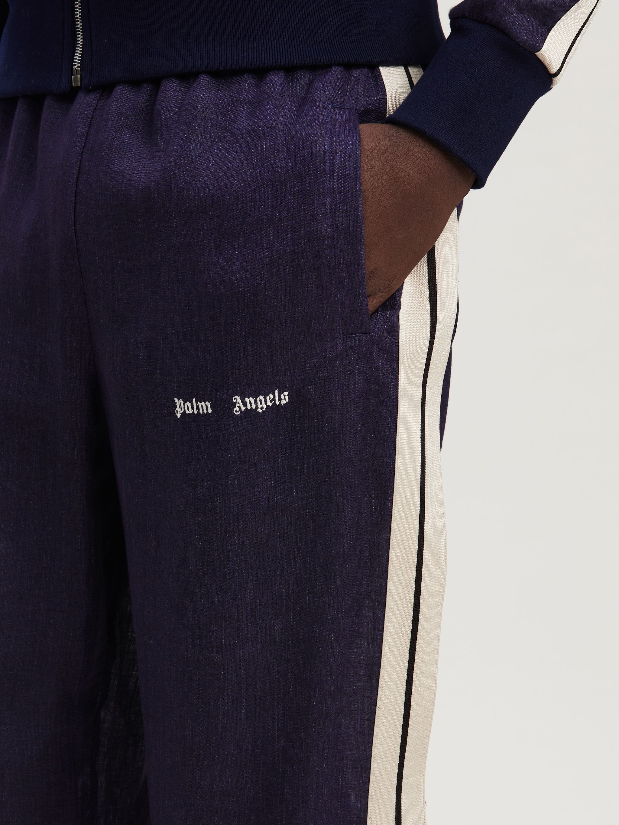 Logo Linen Track Pant - 6