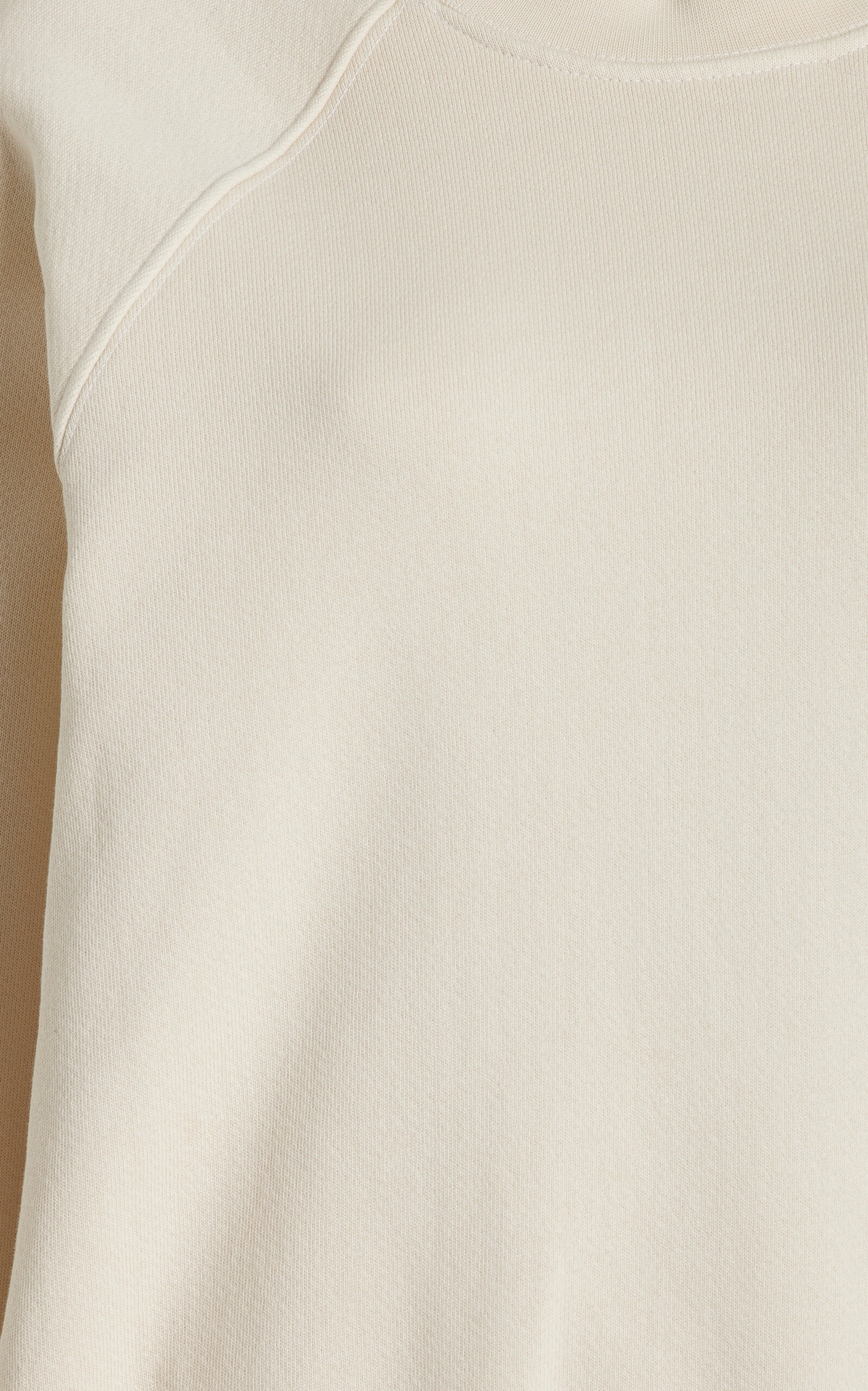 Linda Classic Raglan-Sleeve Cotton Sweatshirt ivory - 5