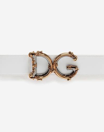 Dolce & Gabbana Calfskin belt with logo outlook