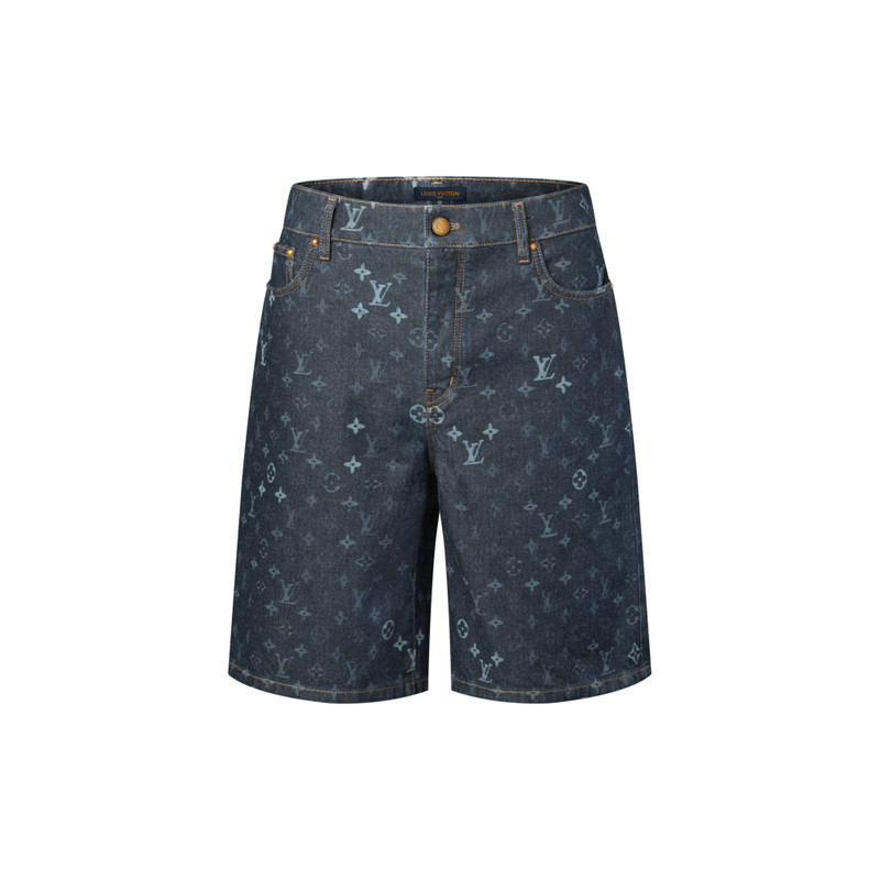 Monogram Denim Shorts 1