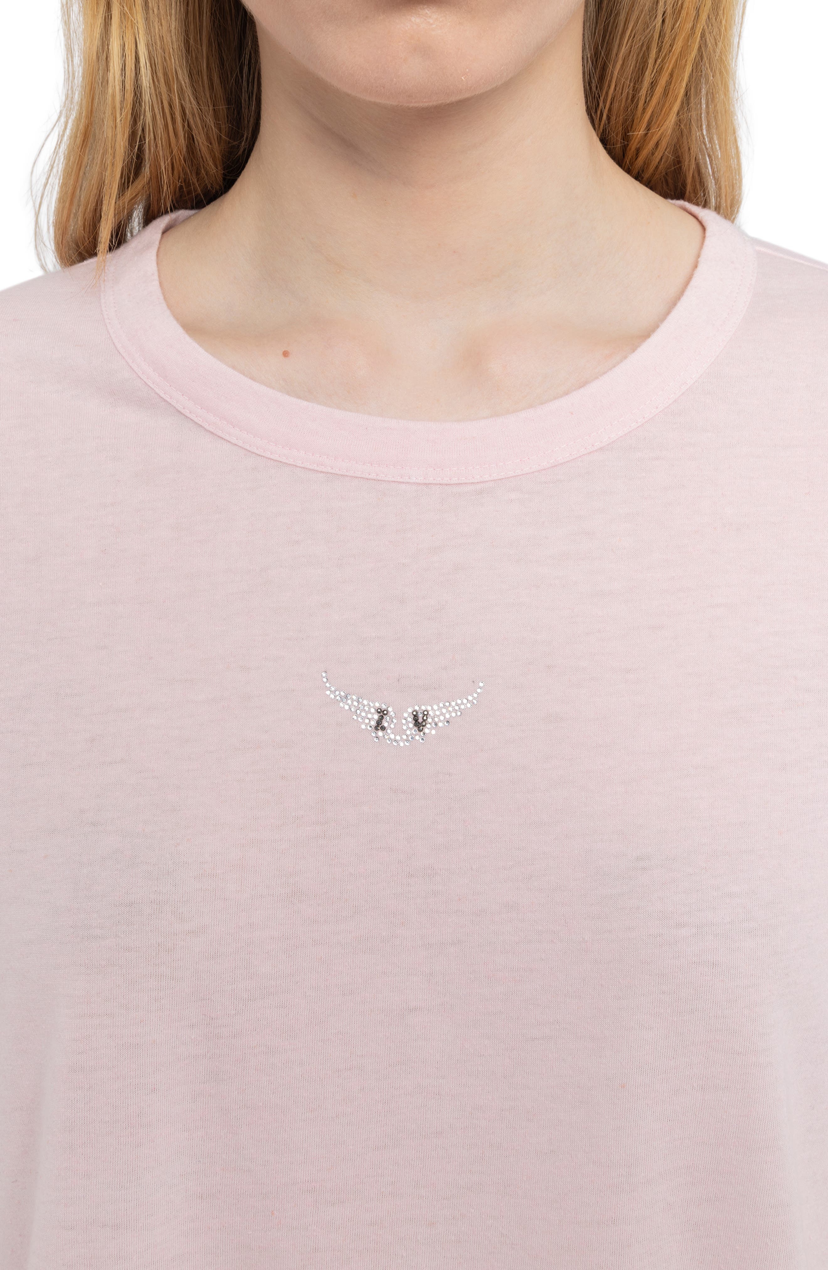 Zadig & Voltaire Marta Diamante Wings T-Shirt in Candy at Nordstrom - 4