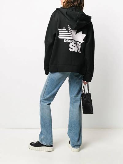 DSQUARED2 slogan print ski hoodie outlook