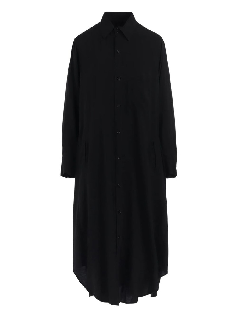buttoned midi shirt dress 1