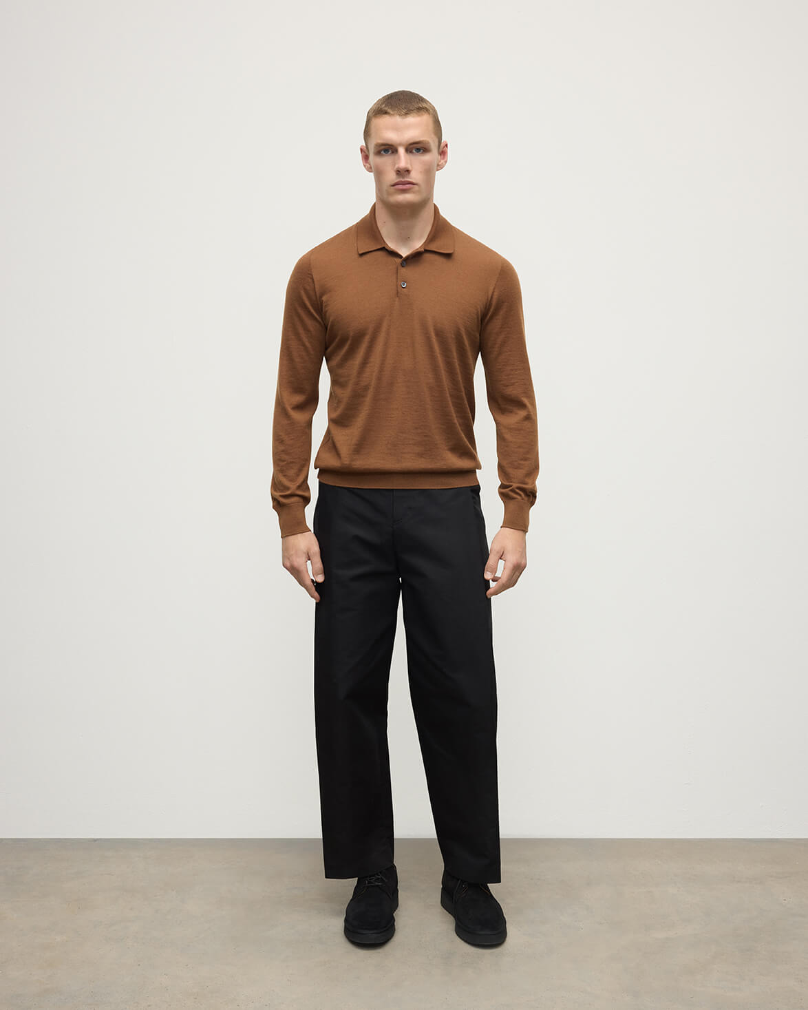 Camel Cashmere Polo Shirt - 2