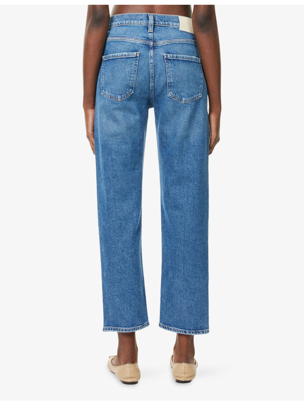 Delfina Straight-Leg Denim Jeans - 4