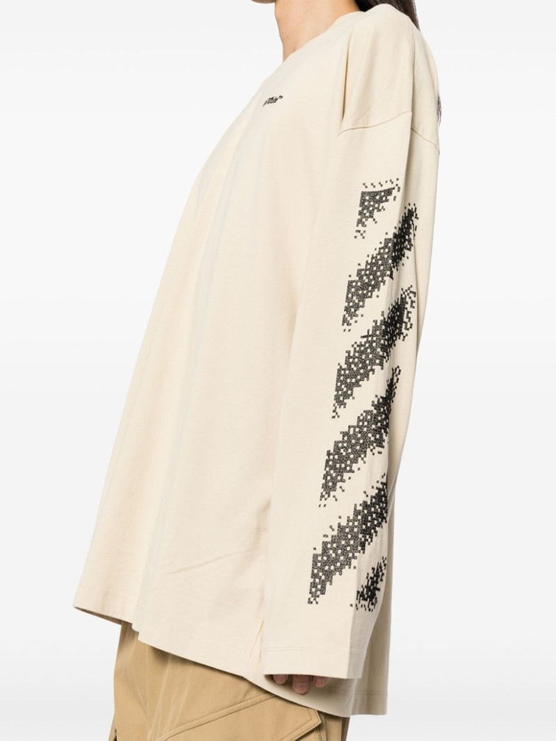 logo-embroidered long-sleeved T-shirt 5