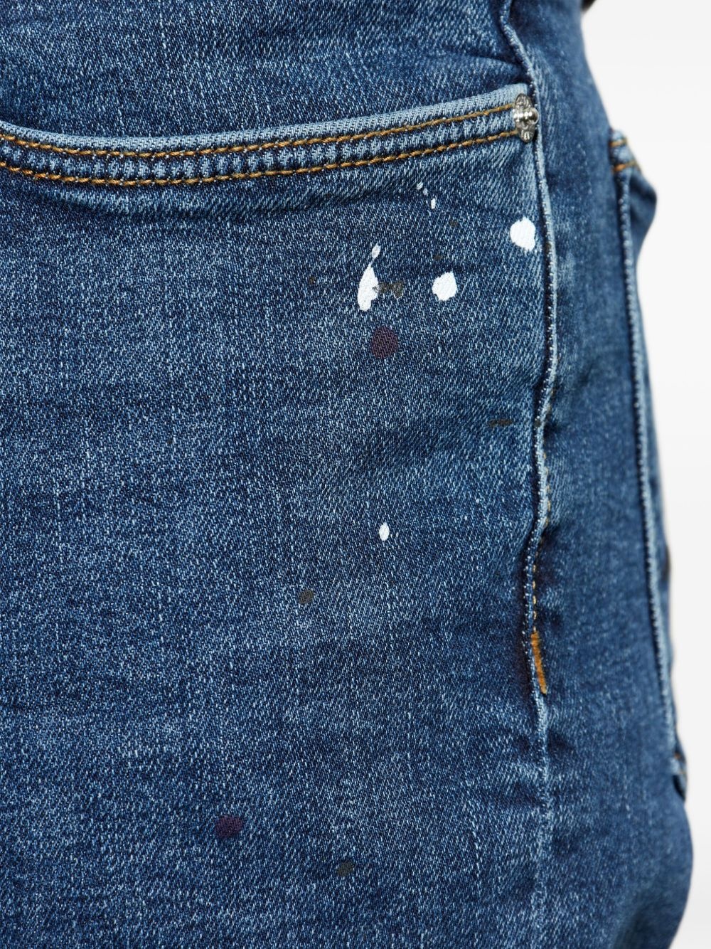 paint splatter-print jeans - 5