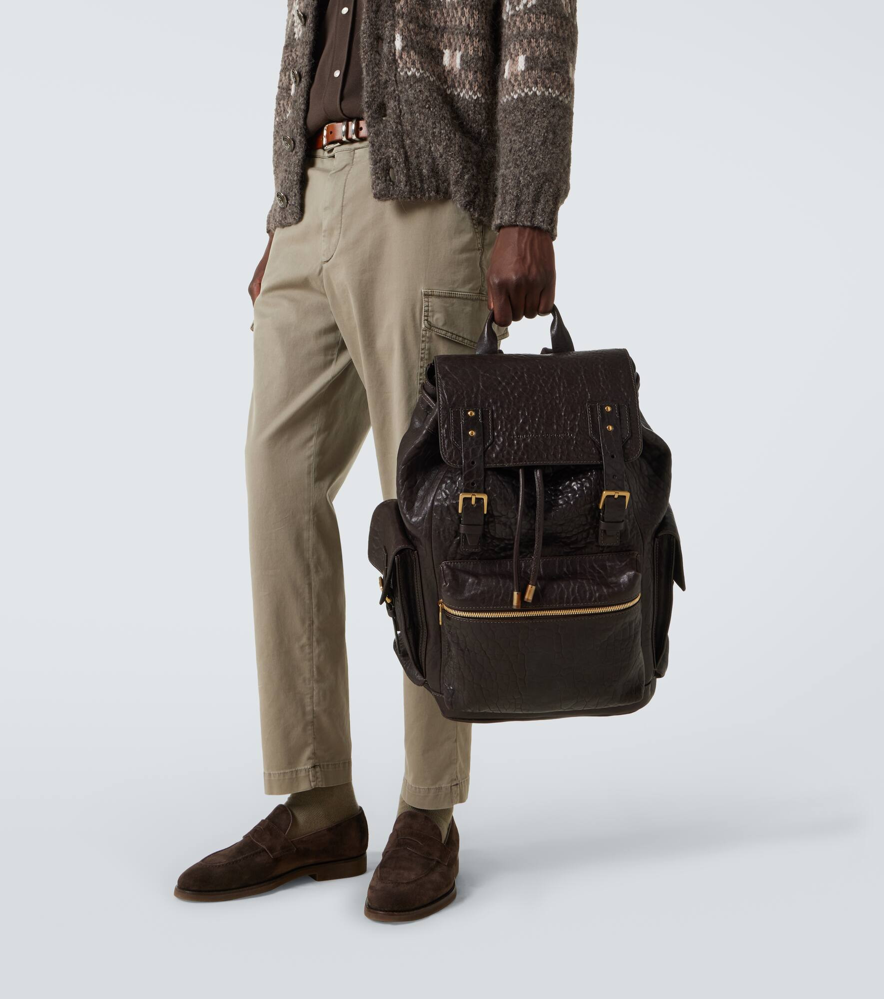 Leather backpack - 3