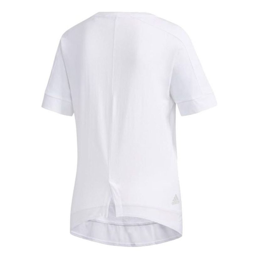 adidas Letter Printed T-Shirt 'White' DY8649 - 2