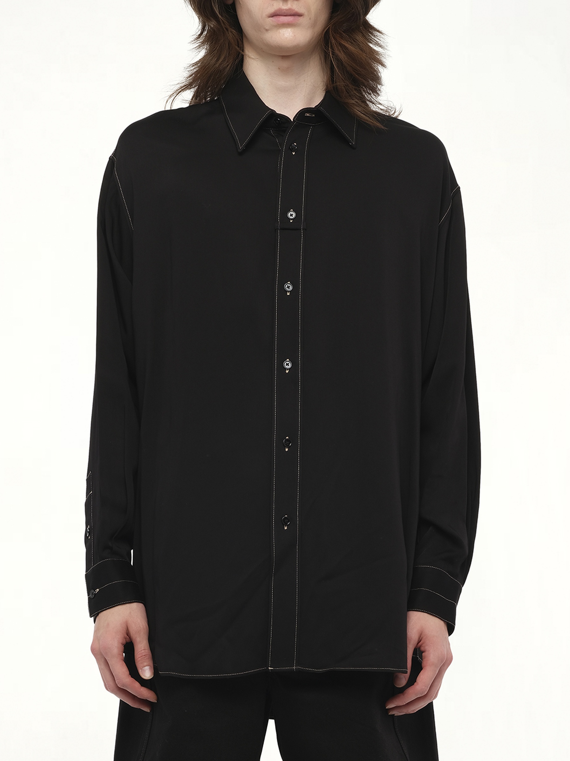 Loop Shirt in Black - 1