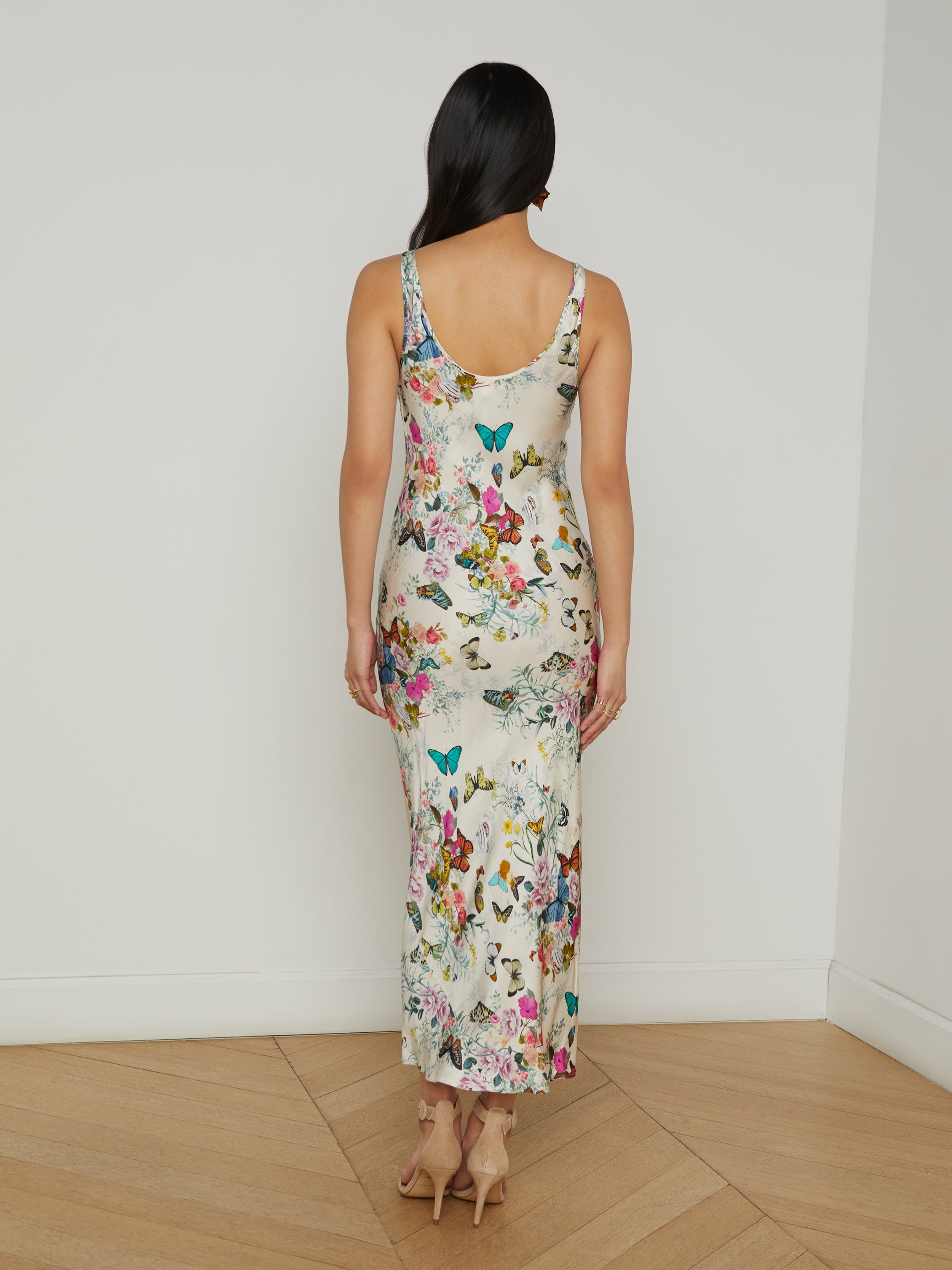 Akiya Satin Maxi Dress - 4