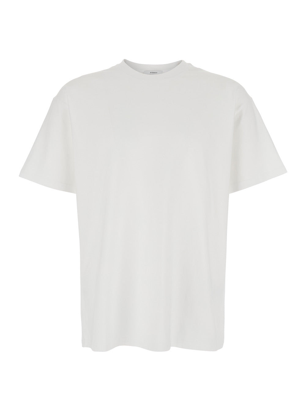 Givenchy Men White Crewneck T-Shirt With Logo Lettering On The Rear In Cotton Man - 1