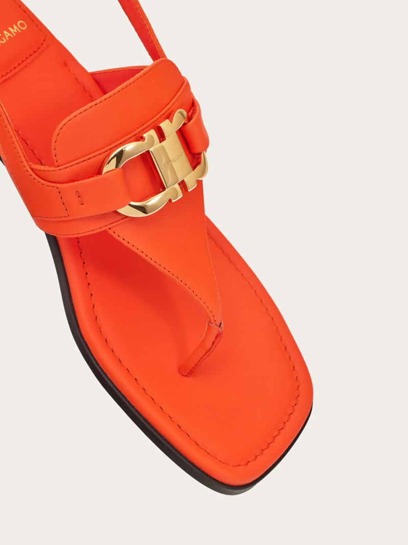 Gancini ornament sandal 6