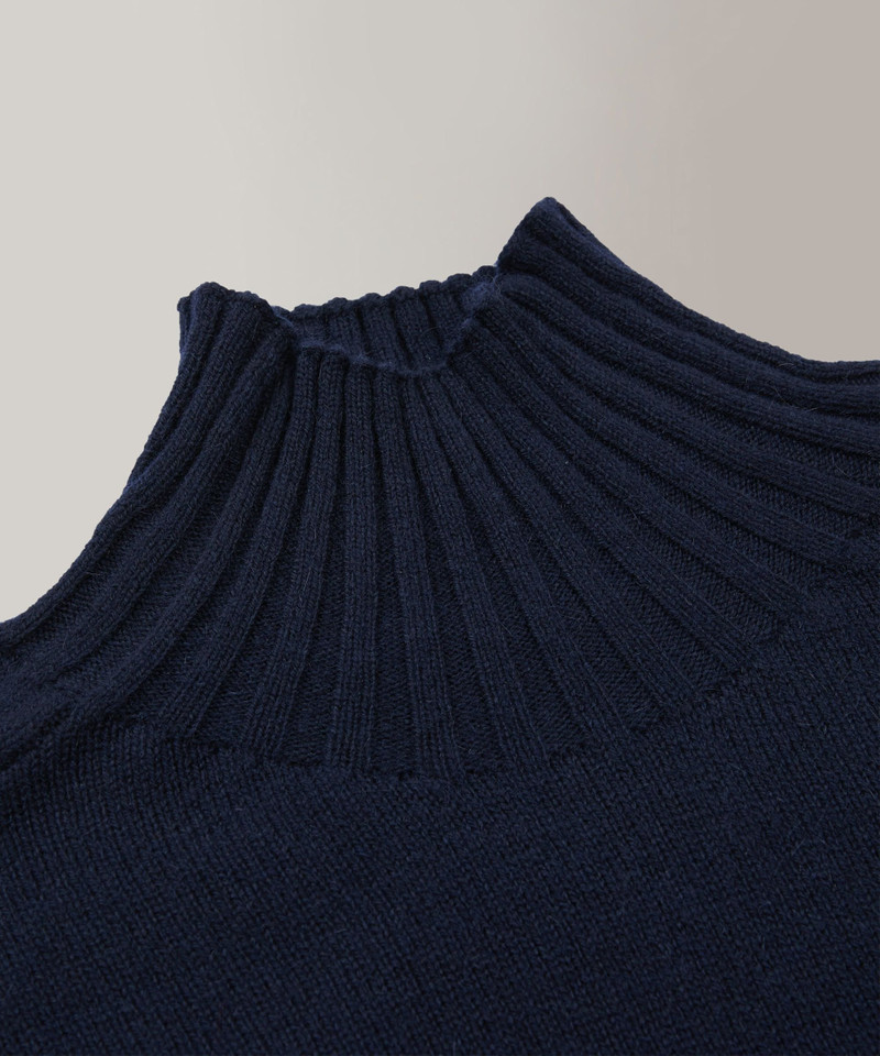 Wool and Angora mock neck sweater 6