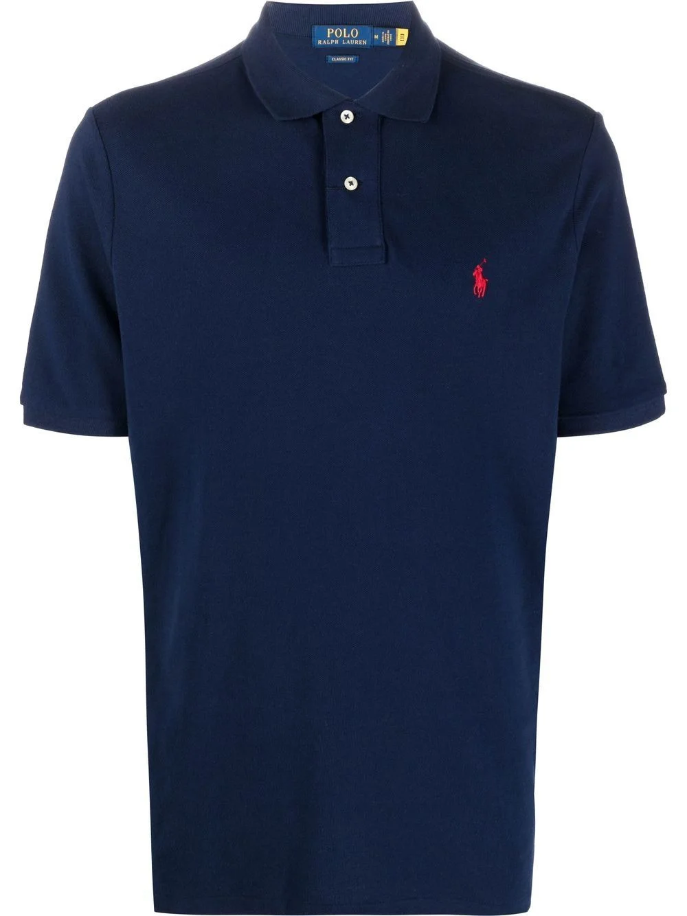 embroidered logo polo shirt - 1