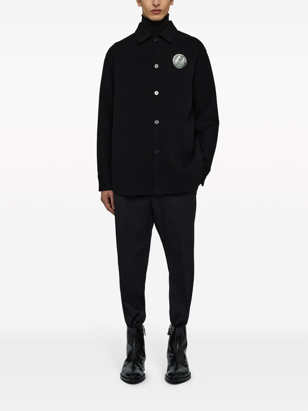long-sleeve cashmere shirt - 2