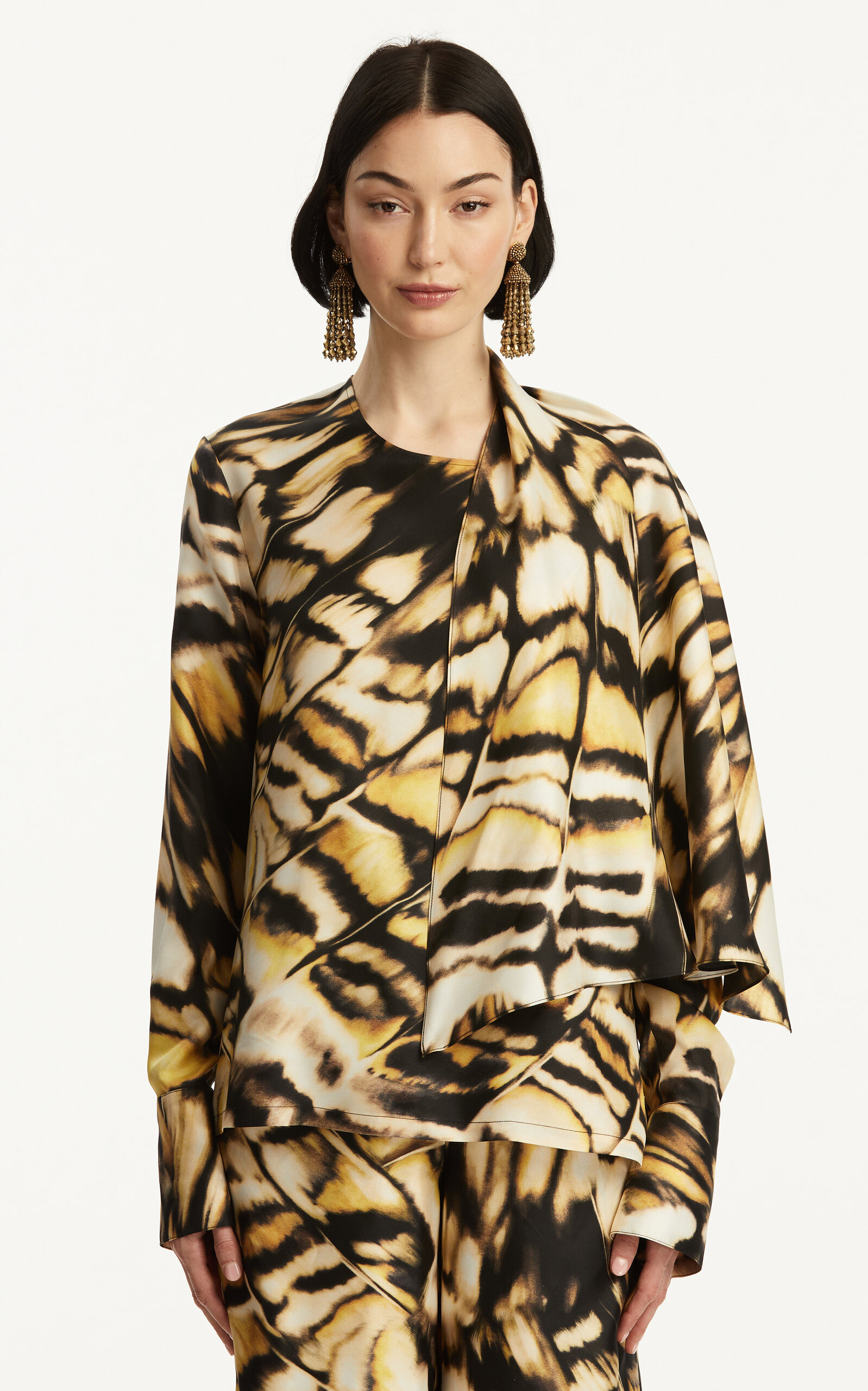 Silk Twill Top print - 5
