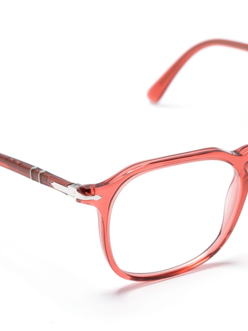 PO3337V round-frame transparent glasses - 3