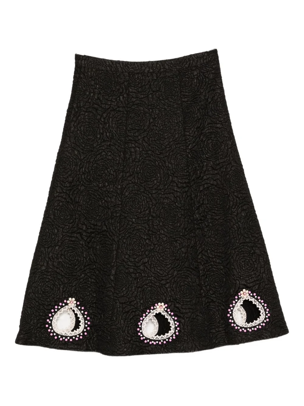bead-embellished skirt - 1