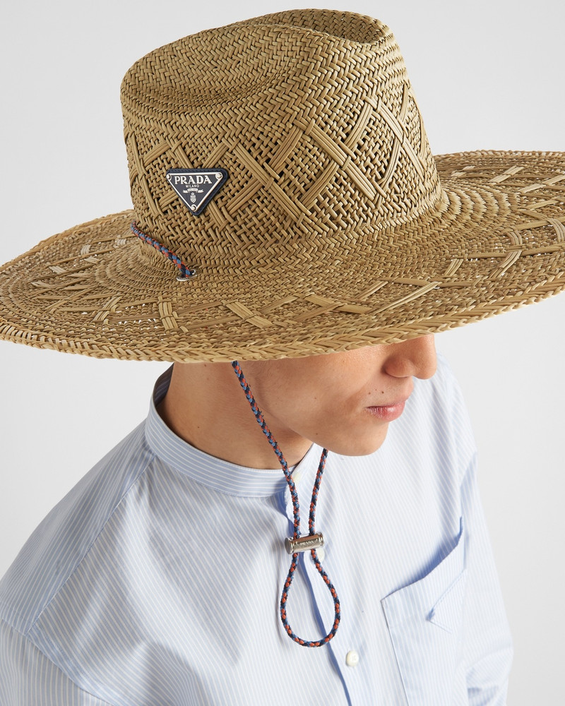 Prada Woven straw hat outlook