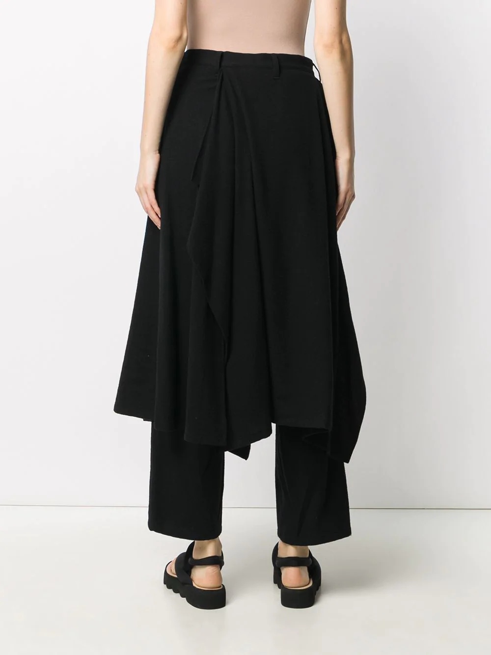 draped panel trousers - 4