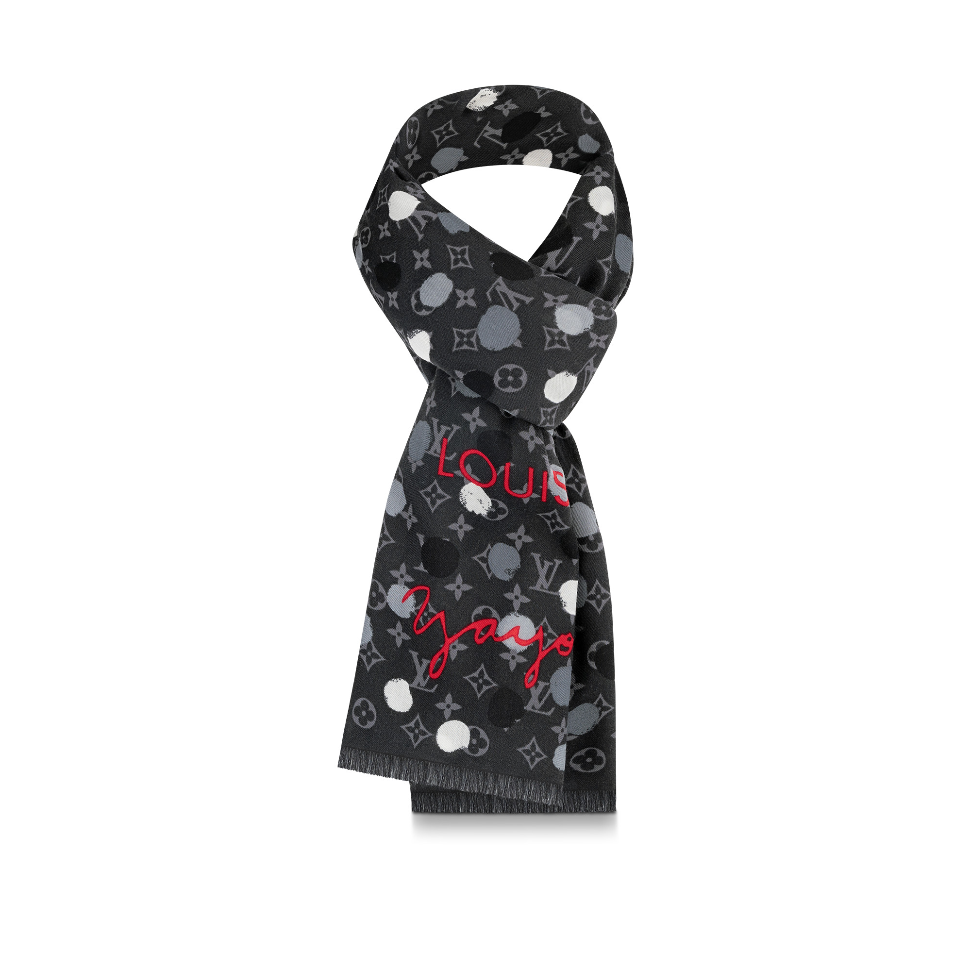 LV x YK Painted Dots Stole - 1
