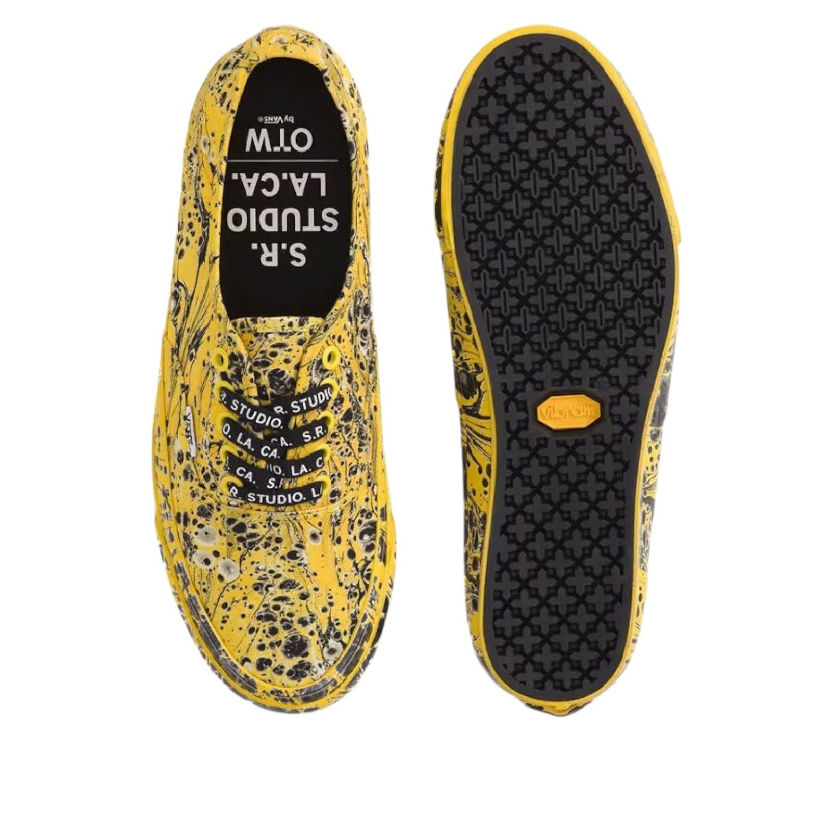 Vans x S.R. STUDIO. LA. CA. x Authentic 44 Vibram 'Yellow Abstract' VN000EEKFAS - 3