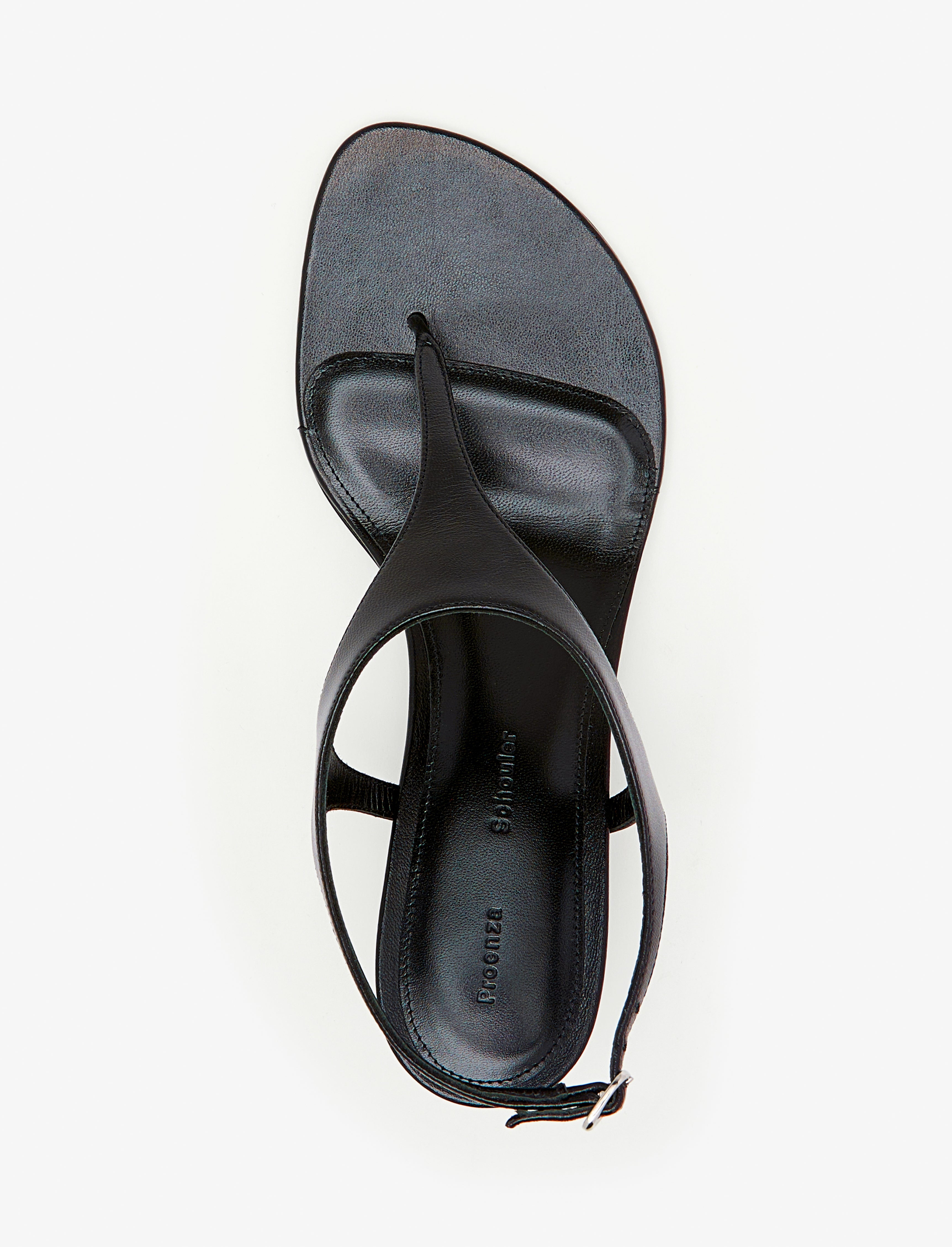 Tee Thong Sandals in Slick Nappa - 4