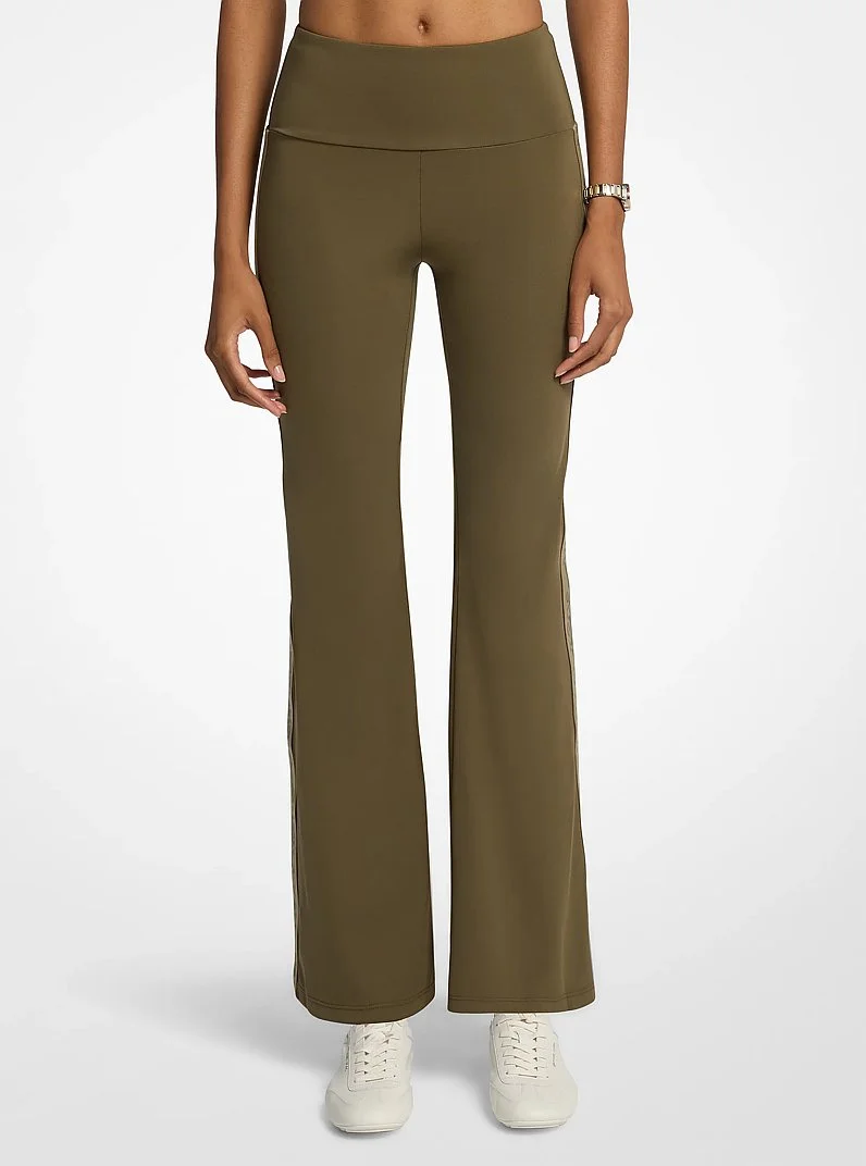 Stretch Knit Logo Tape Leggings - 1
