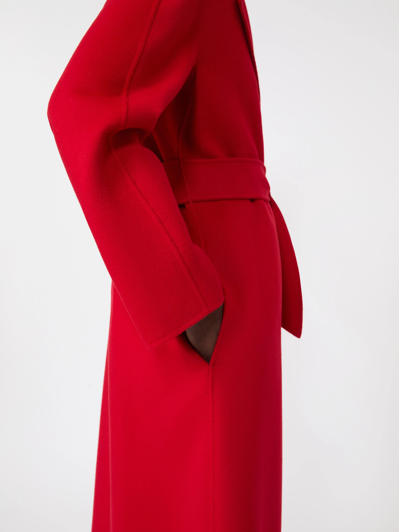 CLES Long wool, cashmere and silk coat - RED 5