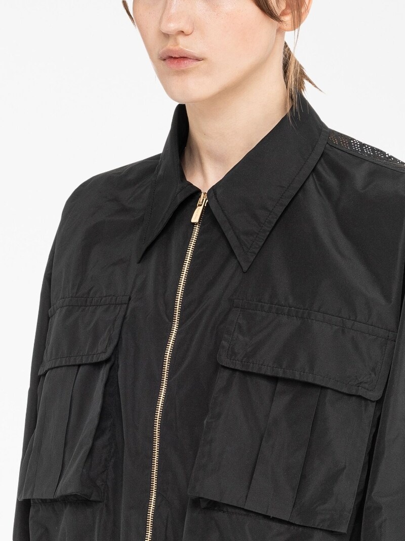 Technical-silk blouson jacket - 5