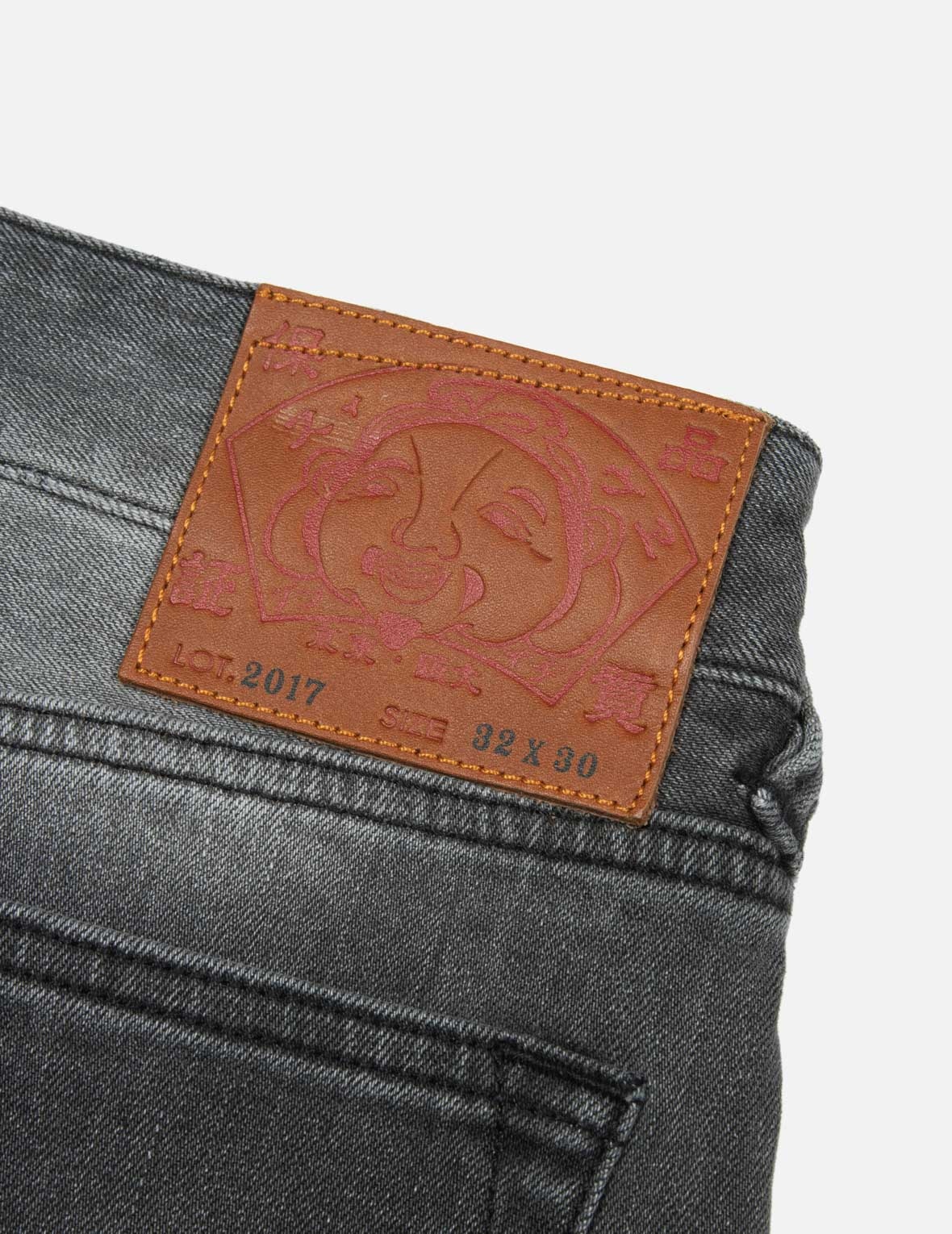 WASHED RETRO RIBBON SEAGULL PRINT CARROT FIT JEANS #2017 - 10