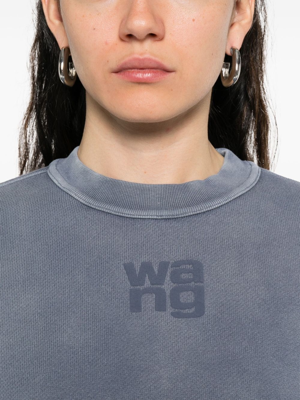 logo-embossed sweatshirt - 5