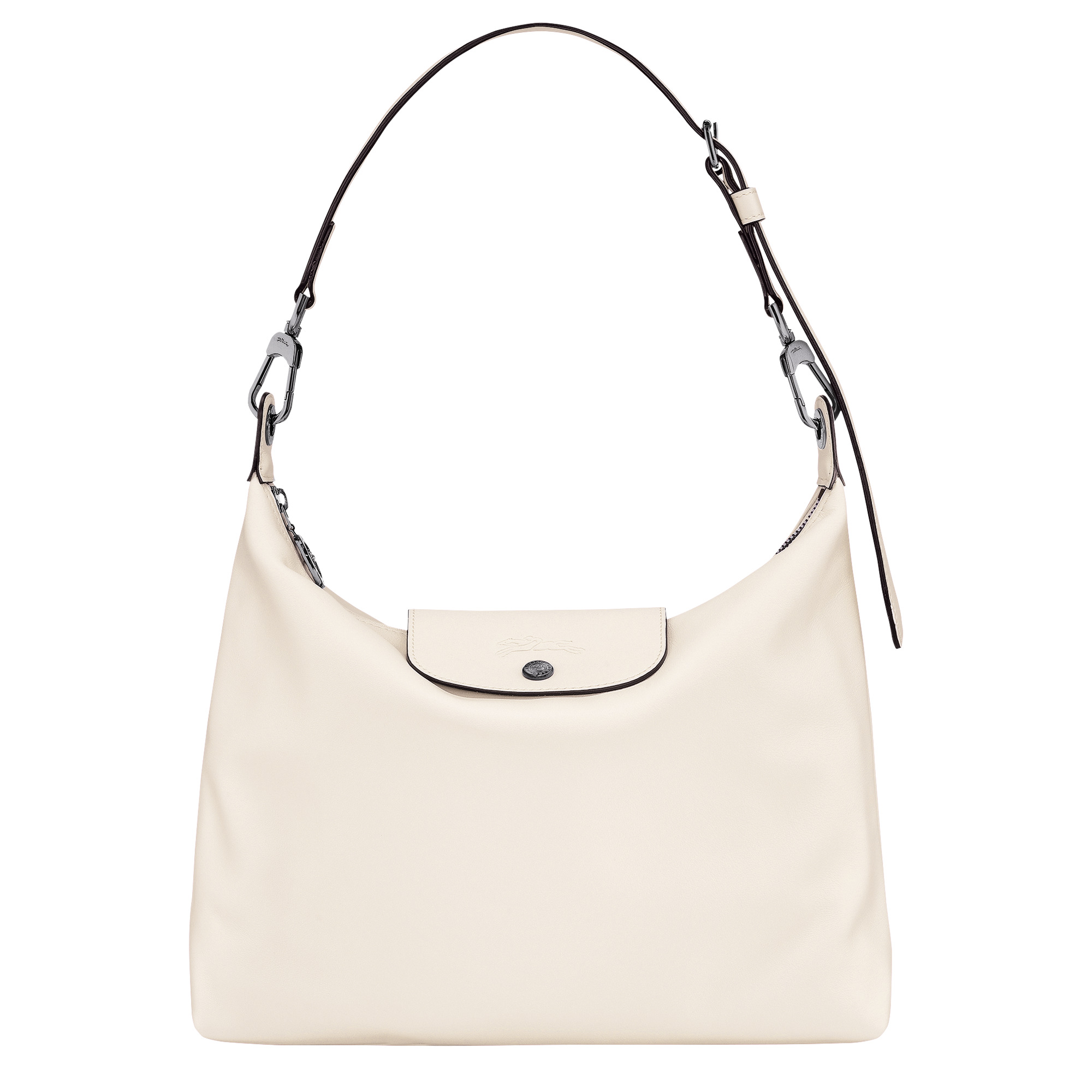 Le Pliage Xtra M Hobo bag Ecru - Leather - 1