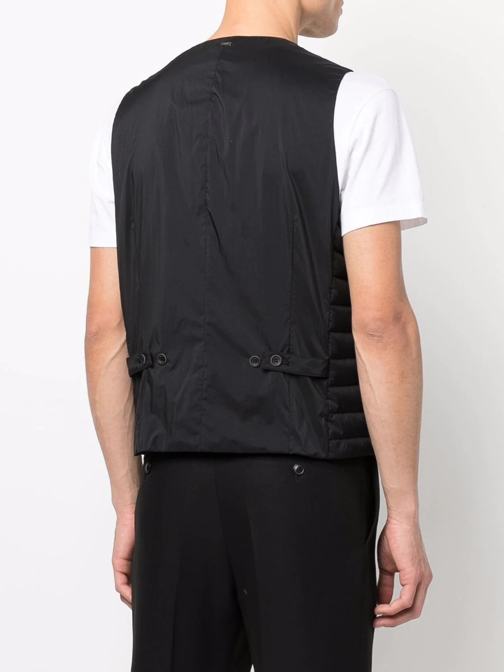 button-down padded gilet - 4