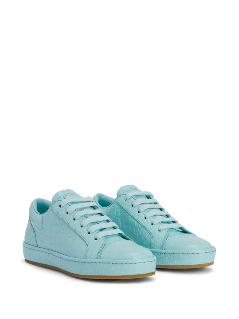 Giuseppe Zanotti Gz-city crocodile-effect leather sneakers outlook