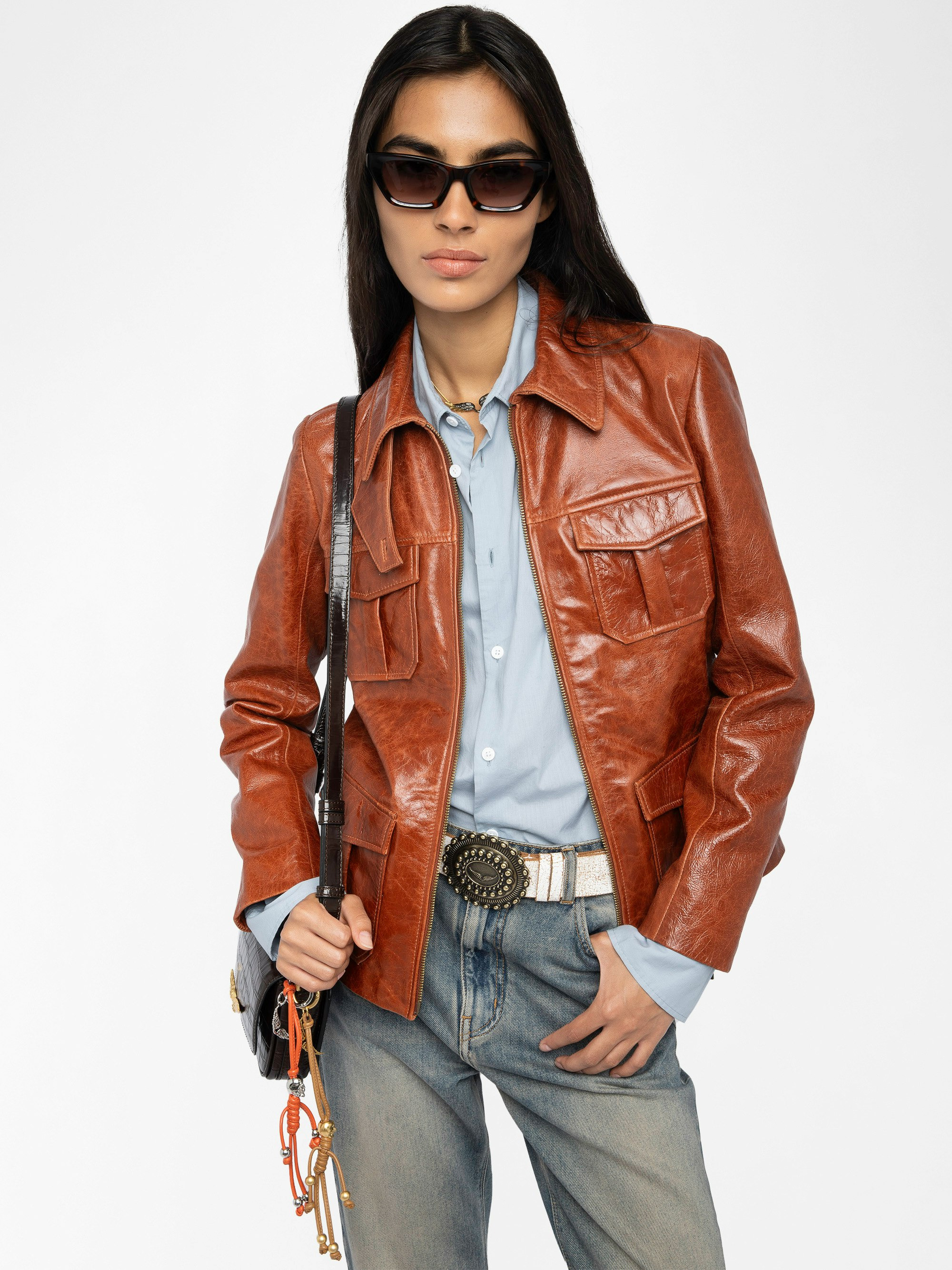 Lienna Leather Jacket - 5
