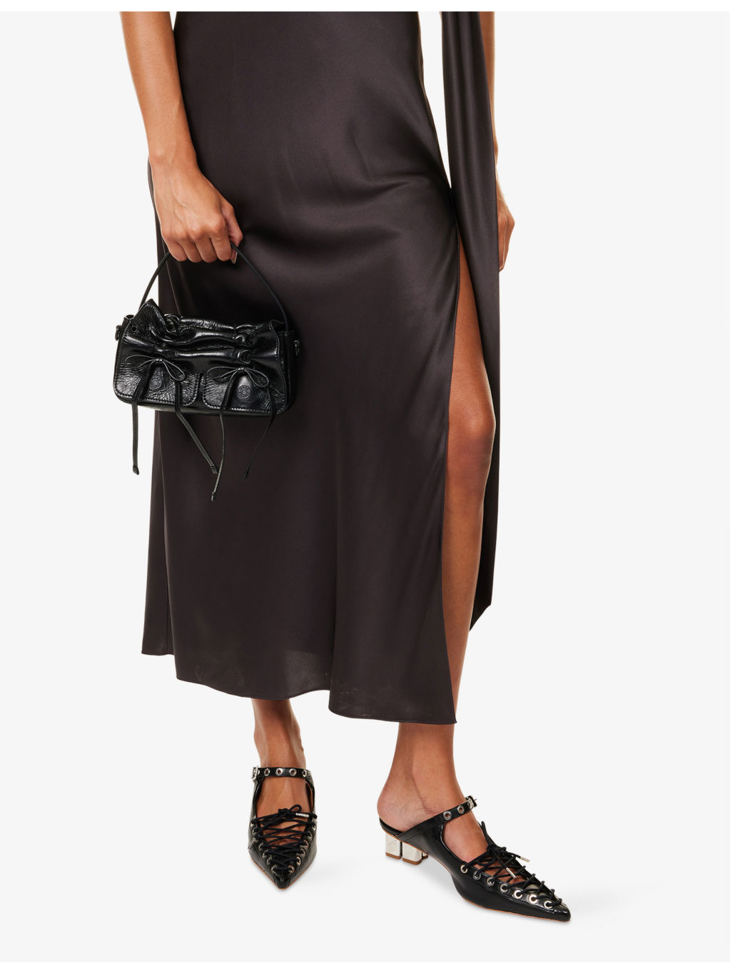 Multi-Pocket Micro Leather Cross-Body Bag - 2