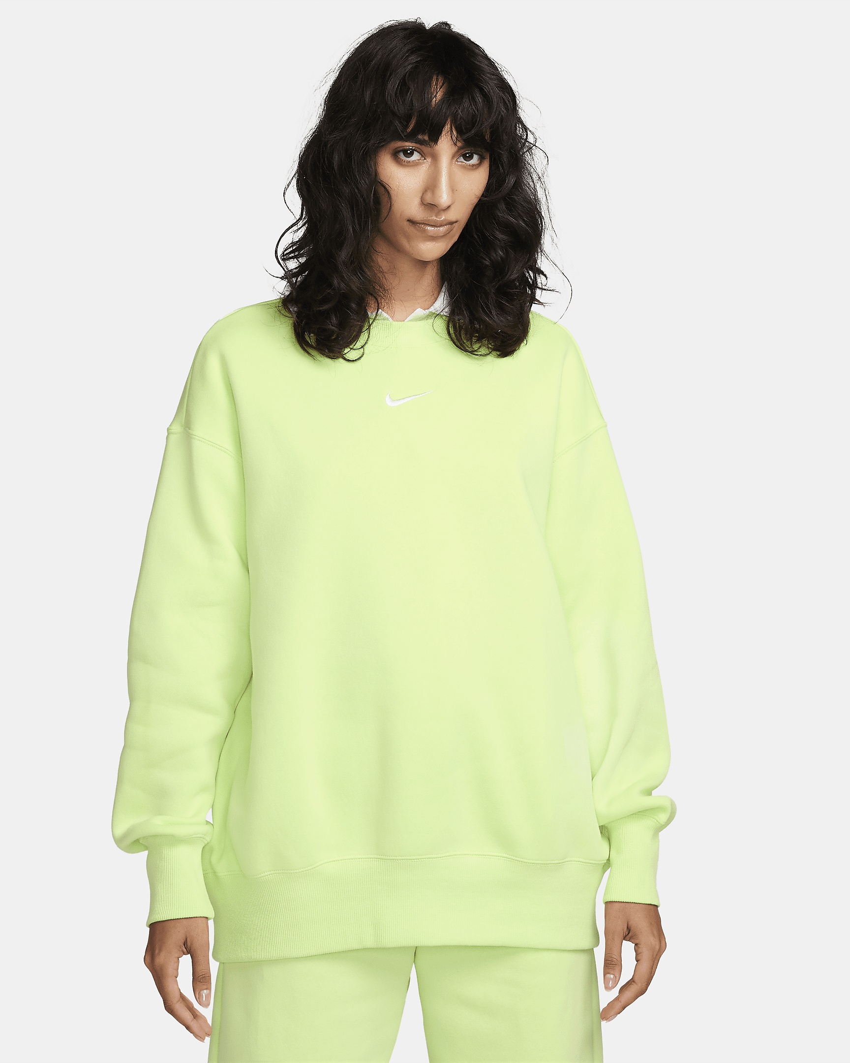 Women's Nike Sportswear Phoenix Fleece Oversized Crew-Neck Sweatshirt - 1