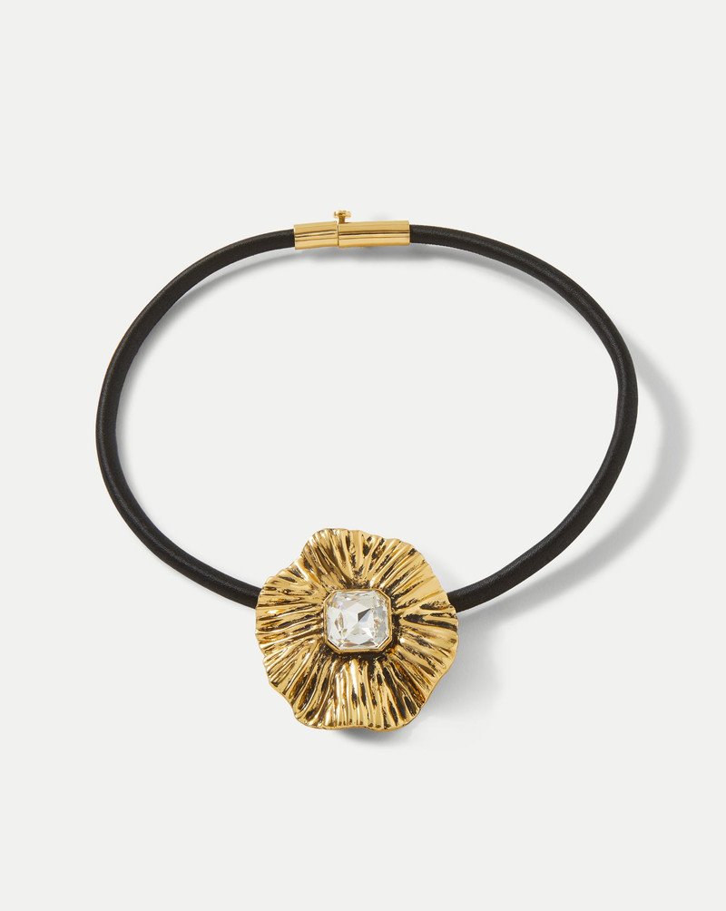 VERONICA BEARD FLORAL PENDANT CORD NECKLACE outlook