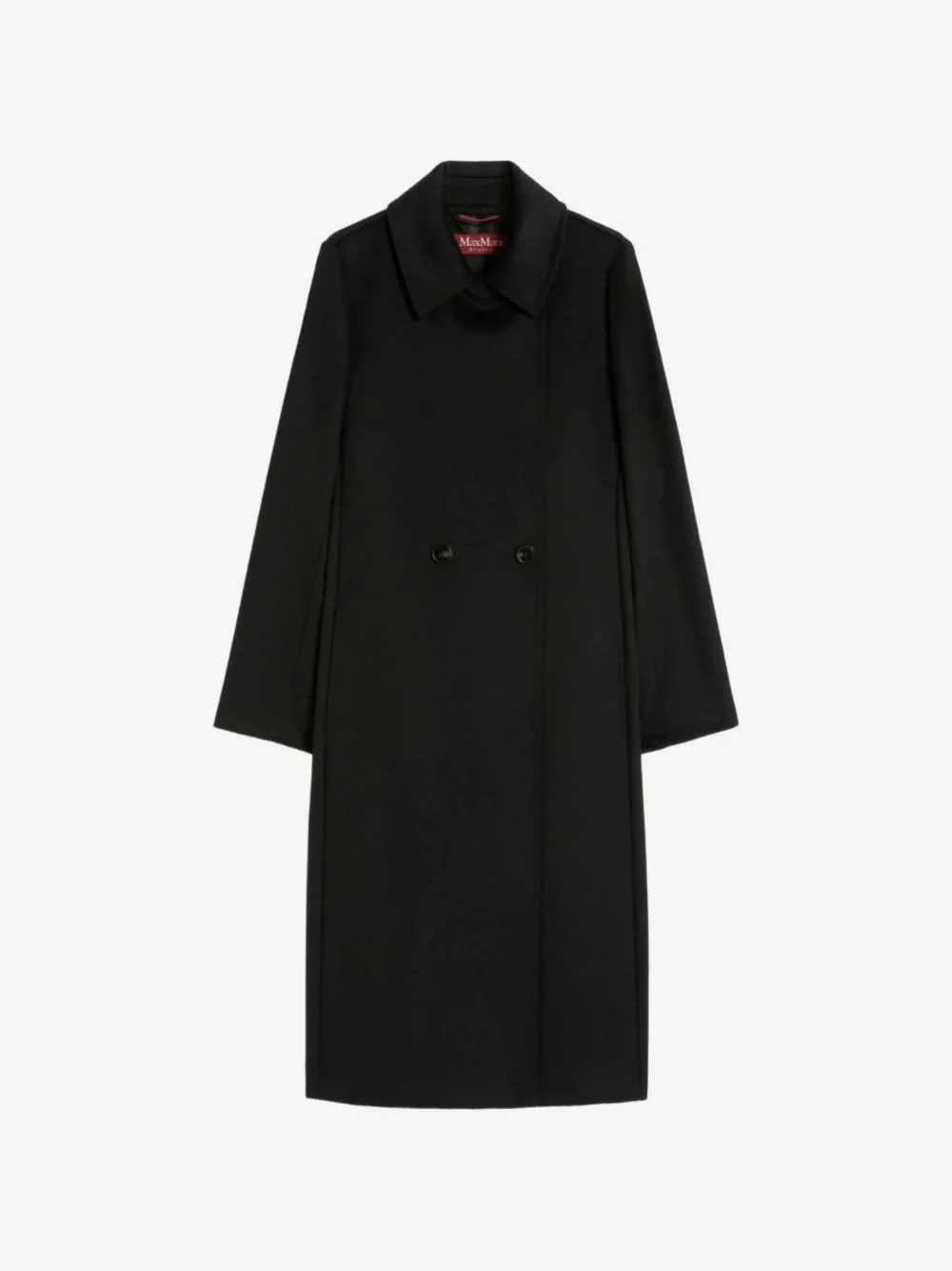 belted wool coat - 1