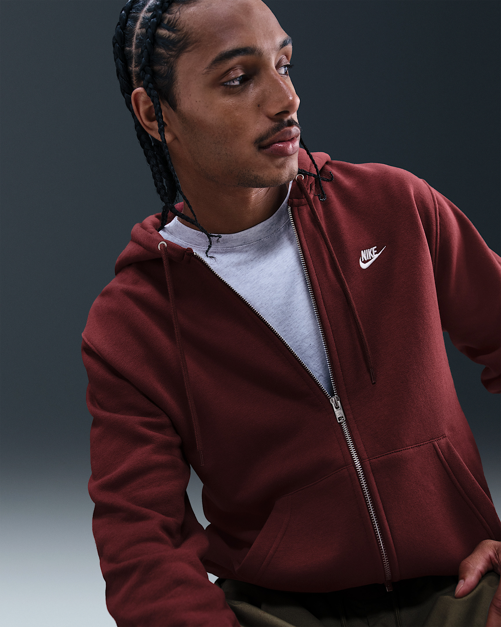 Nike Club Men's Full-Zip Fleece Hoodie - 3