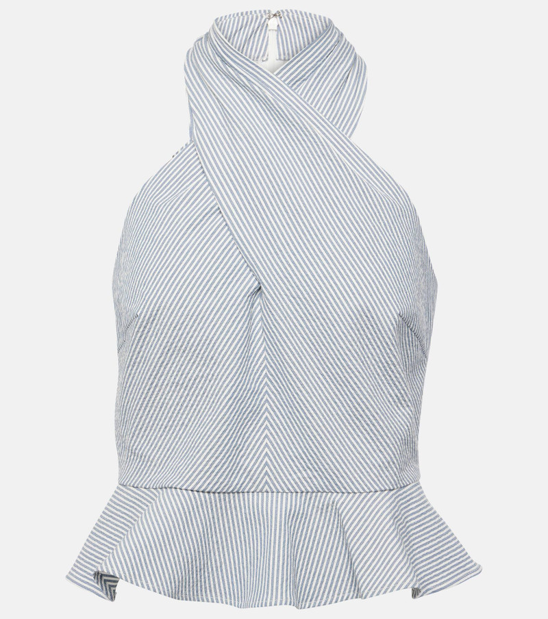Drey striped halterneck 면 상단 - 1