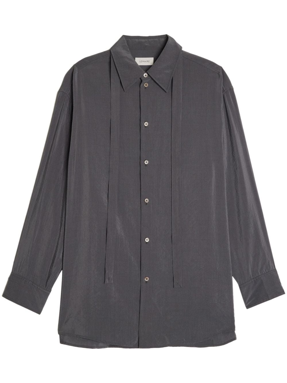 neck-tie cotton shirt - 1