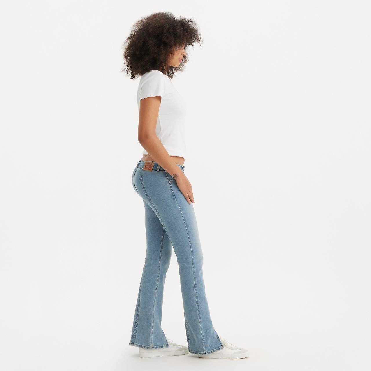 SEAMED SUPERLOW BOOTCUT WOMEN'S JEANS - 4