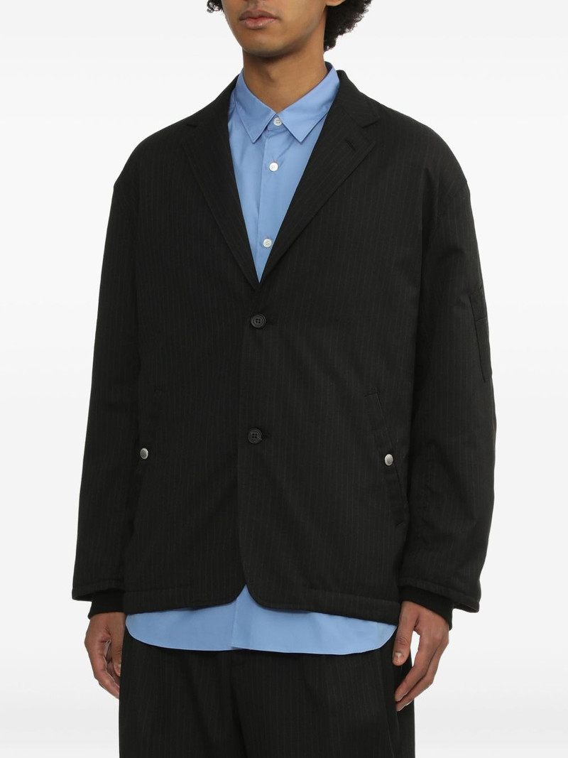 pinstripe three-button jacket 3