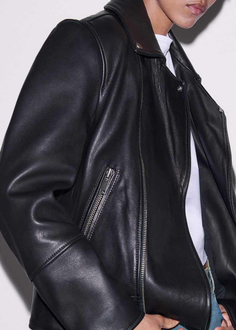 ME+EM Oversized Biker Jacket outlook